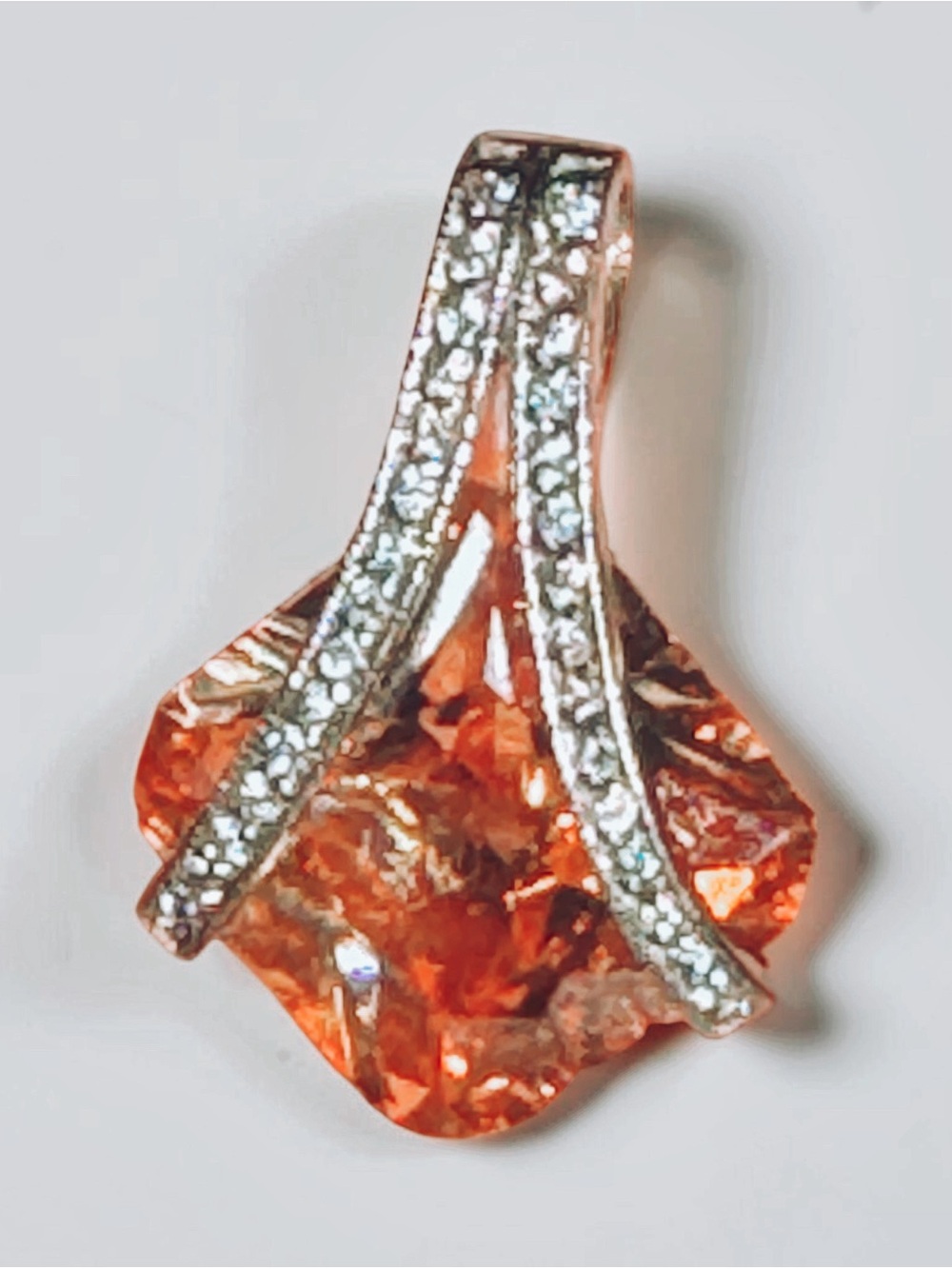 Swarovski Crystal Pavé Platinum Plated Pendant NWOT